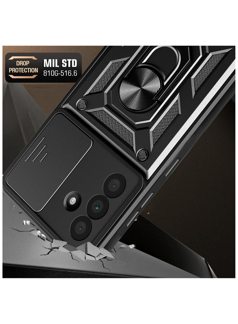 samsung a36 Shield Full Protection Case With Metal Ring &Slide Camera Cover For samsung a36  - Image 2