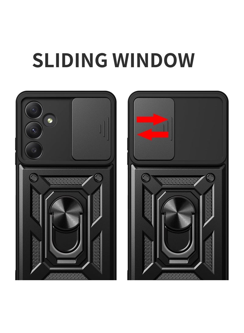 samsung a36 Shield Full Protection Case With Metal Ring &Slide Camera Cover For samsung a36  - Image 4