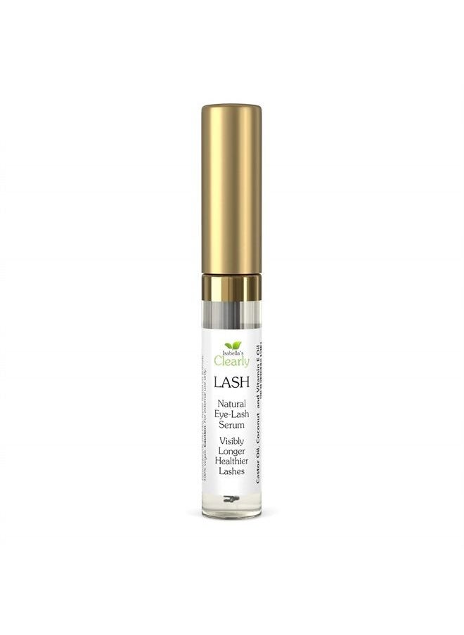 Isabella's Clearly LASH, Natural Eyelashes and Eyebrow Growth Serum with Castor Oil and Vitamin E Oil | Eyelash Growth Serum for Fuller, Enhanced Lashes and Brows | Irritation Free, Paraben Free, Vega  - Image 2