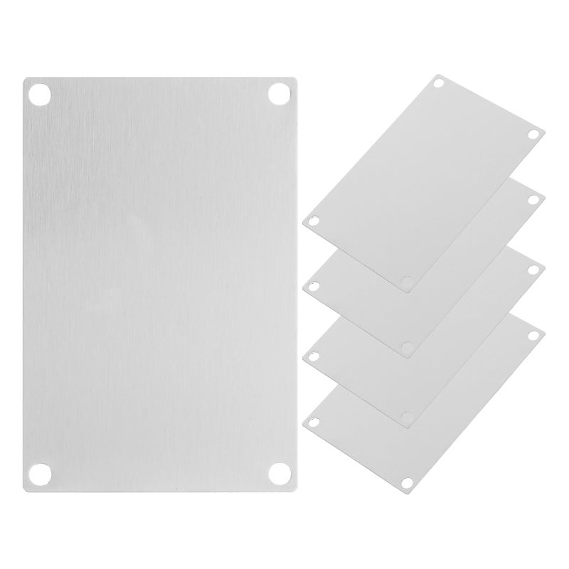 Stainless Steel Outdoor Signs, Blank Metal Plates for Engraving and All-Weather Durability - Image 1