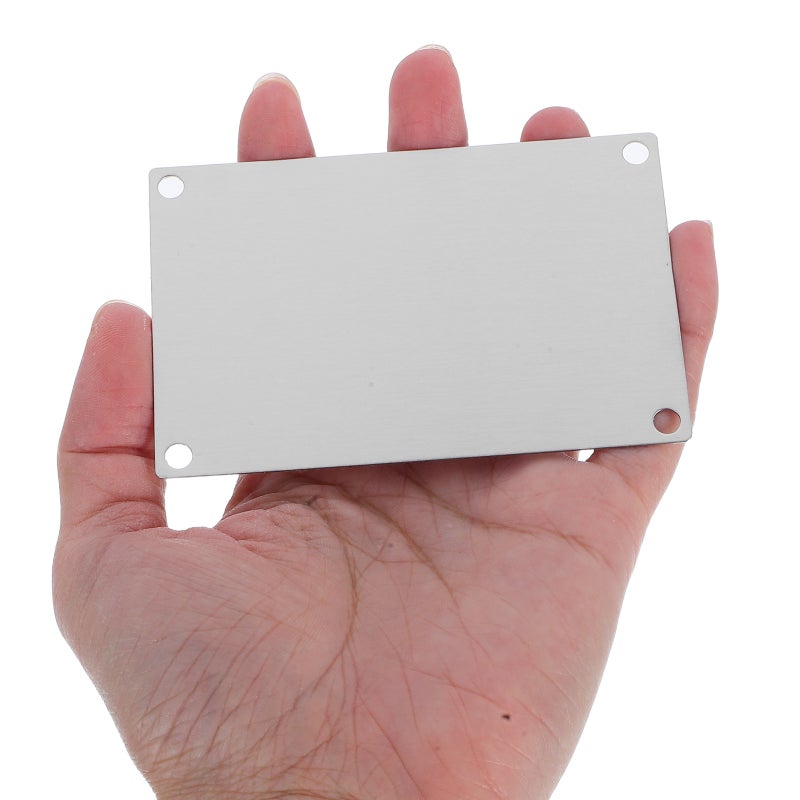 Stainless Steel Outdoor Signs, Blank Metal Plates for Engraving and All-Weather Durability - Image 3