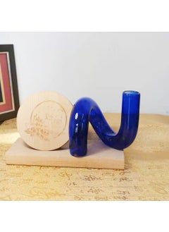 Geometric Glass Vase Nordic Hydroponics Decor Blue