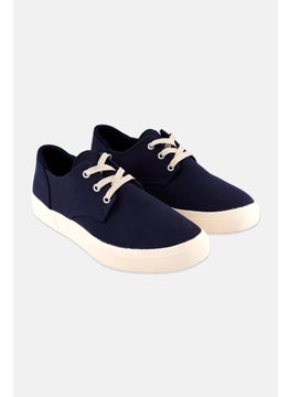 Sun Stone Men Kiva Medium Lace Up Casual Shoes, Navy Blue  - Image 1