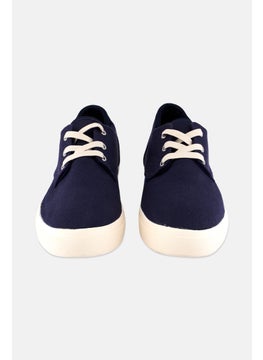 Sun Stone Men Kiva Medium Lace Up Casual Shoes, Navy Blue  - Image 4