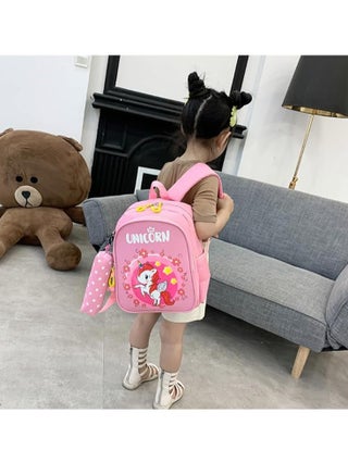 Unicorn Backpack for Girls, School Bags with Pencil Pouch, Toddler Backpack, Unicorn Bookbag for Schoo Backpacks for Elementary Kids School Bookbags - view 4