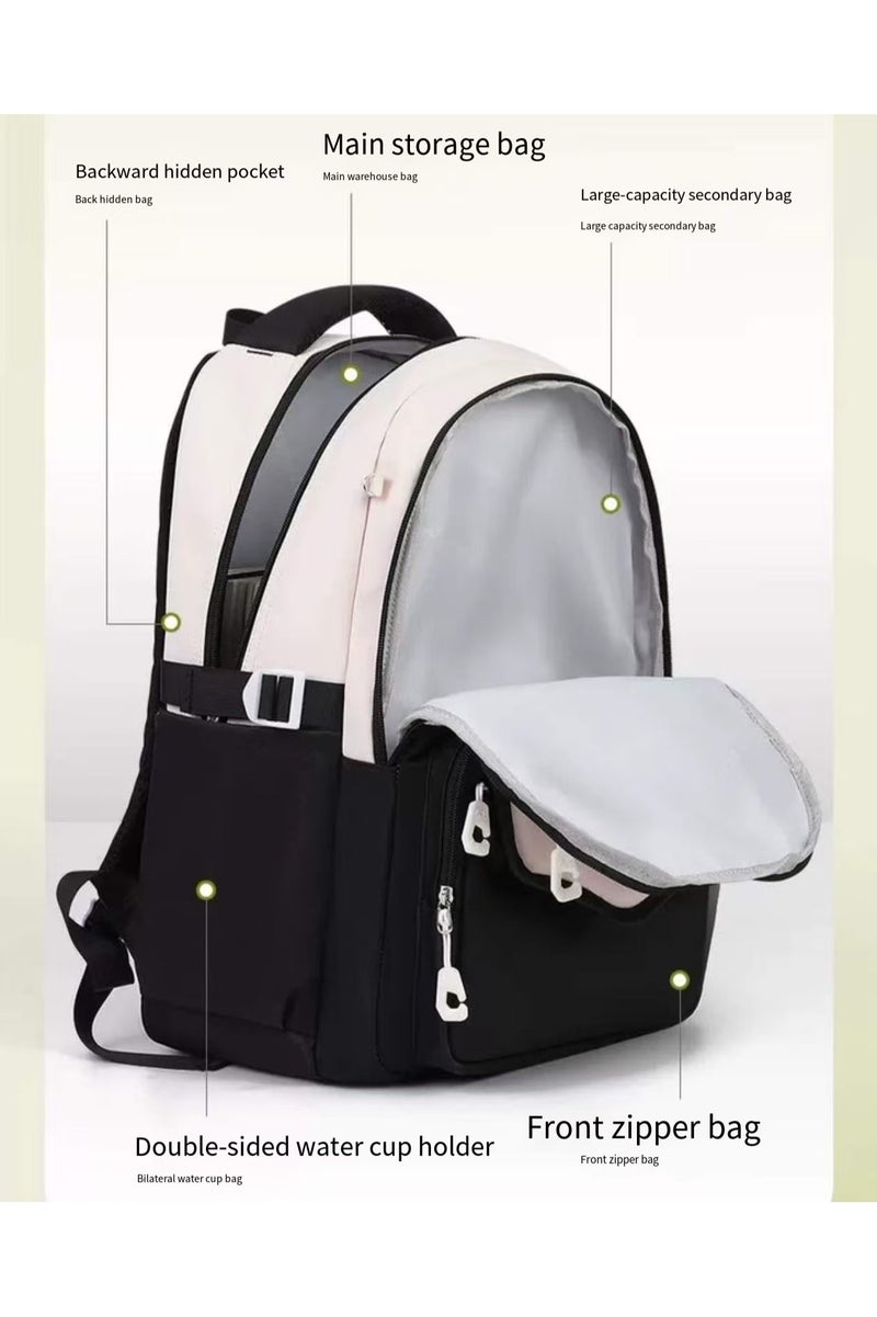 HK New Student Backpack Nilen Fashion High Beauty Multi functional Backpack, Large Capacity Backpack for Boys, Girls, Primary and Secondary School Students - Image 3