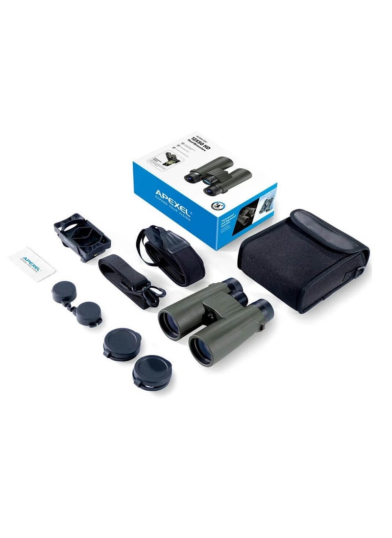 APEXEL Apexel 12×50 Powerful Binoculars Roof Telescope  - Image 2