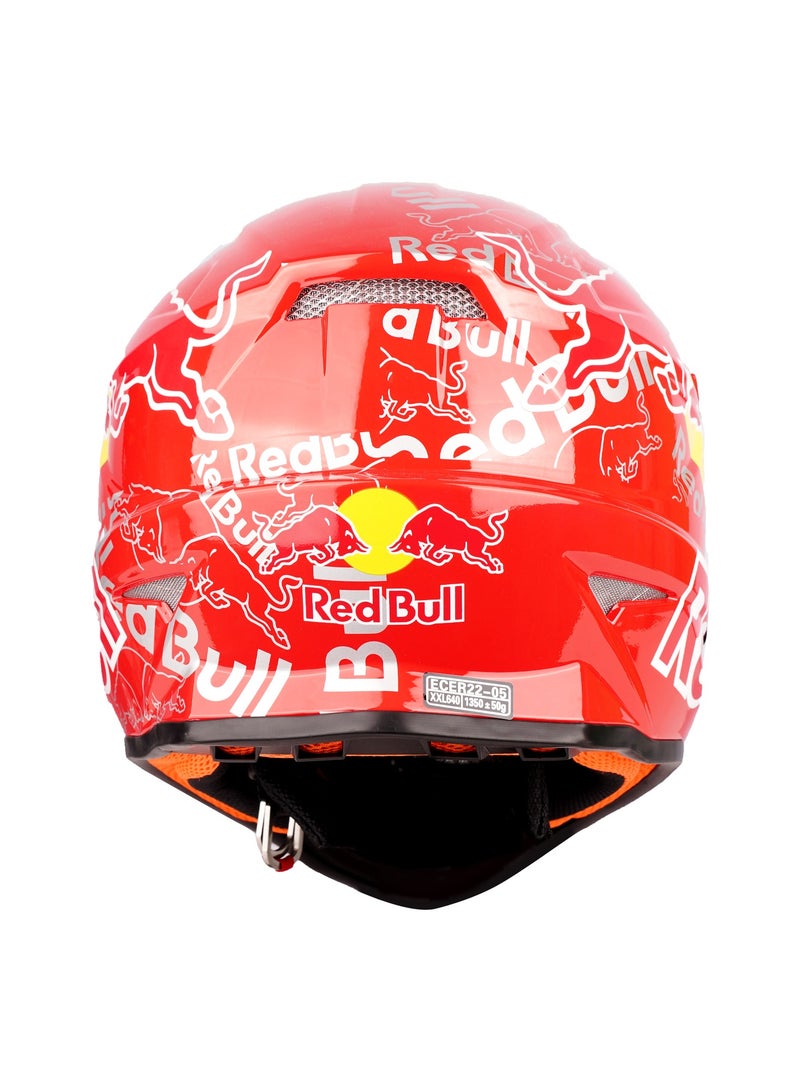 Best Protection Off-Road Motocross Helmet Red &Yellow 836596 - Image 3