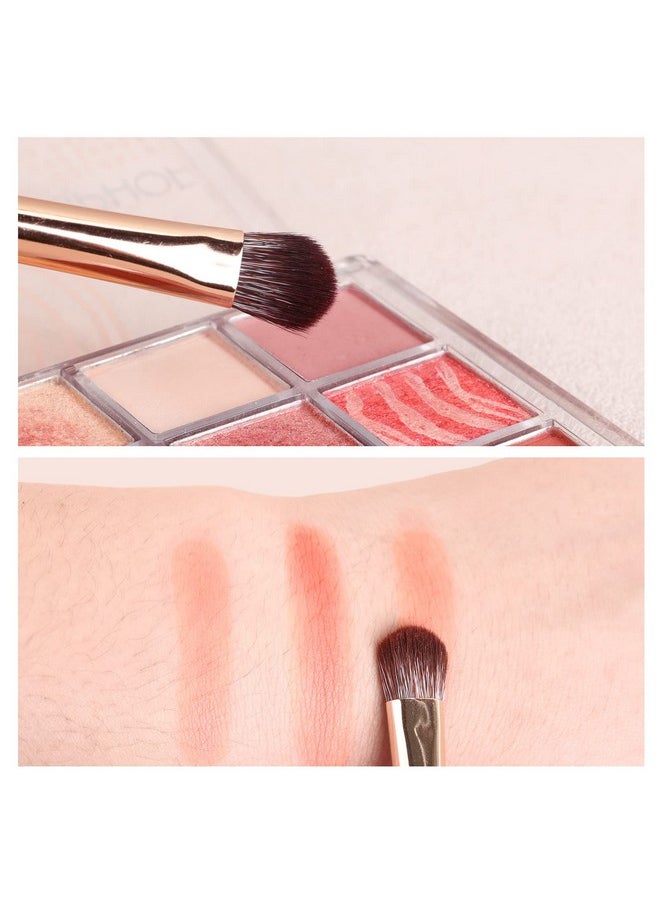 MSQ Make Up Brushes 10Pcs Makeup Brush Set Foundation Brush Blending Brush Synthetic Hair Powder Brushes Fan Brushes Eyeshadow Brushes Eye Brushes Set With Bag(Pink)  - Image 5
