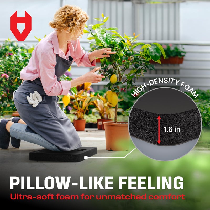 NoCry Extra Thick Professional Garden Kneeling Pad â€” Heavy Duty Anti-Slip Coating, Ultra Soft High Density Foam Cushion, Water & Dirt Resistant, Shock Absorbent Garden Kneeler - Image 3