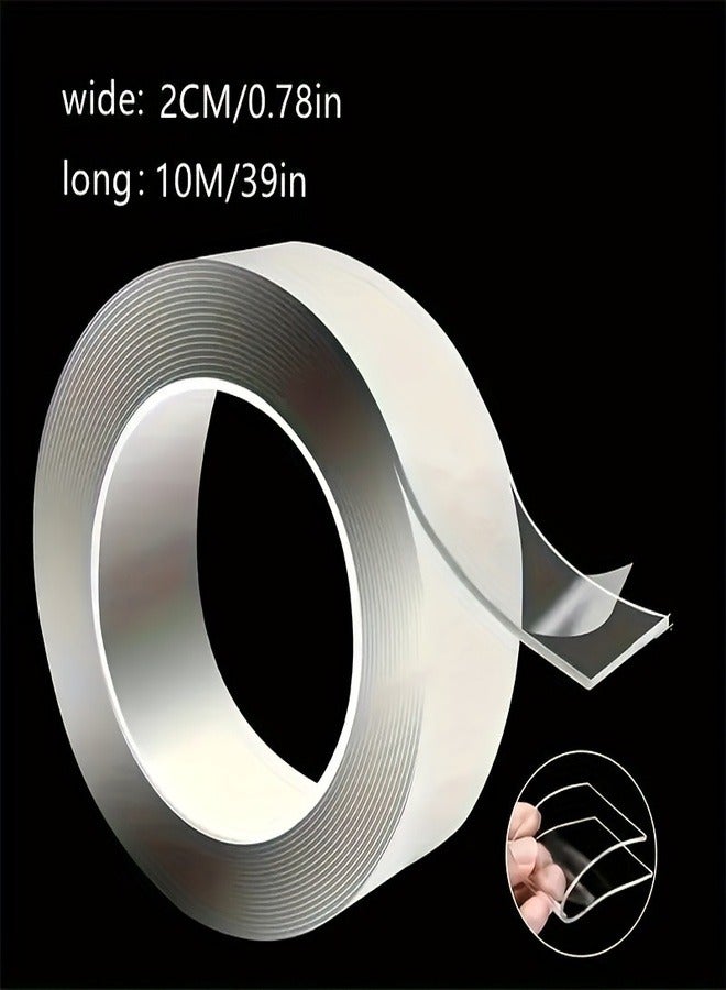 Double Sided Nano Adhesive Tape Clear, 10 meters long and 2 cm wide - Image 2