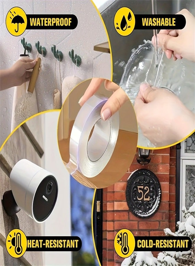 Double Sided Nano Adhesive Tape Clear, 10 meters long and 2 cm wide - Image 3