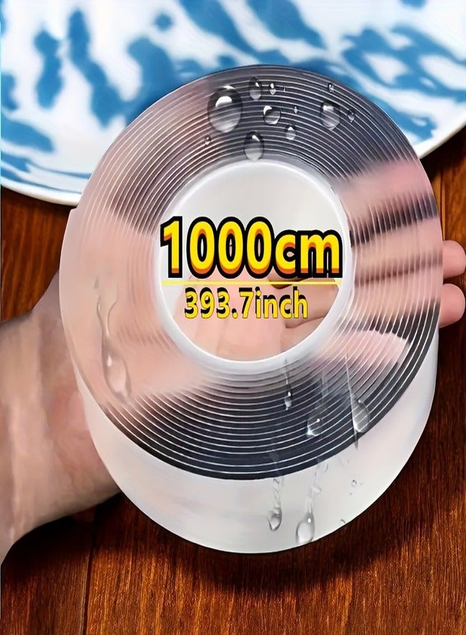 Double Sided Nano Adhesive Tape Clear, 10 meters long and 2 cm wide - Image 1