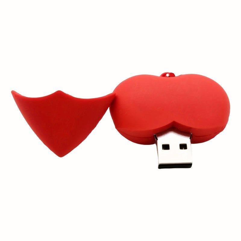 Red 4GB Heart Shaped USB 20 Flash Drive For Computer Data Storage Gift - Image 1