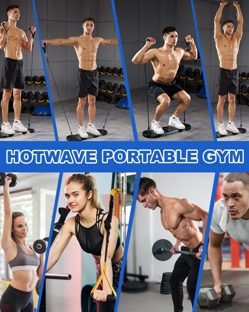 Hot Wave Hotwave 20 in 1 Push Up Board with Resistance Bands, Push Up Bar Fitness,Pushups Handle For Floor.Portable Home Gym Workout Equipment for Men and Women,Patent Pending - Image 2
