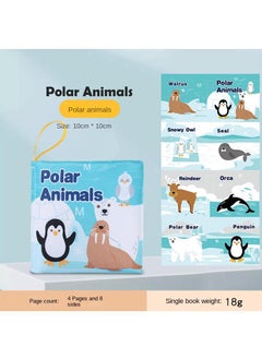 Y&D Infant Cognitive Cloth Book Baby Early Education Puzzle-Polar Animals  - Image 1