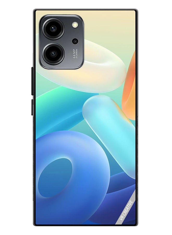 VR CREATIVE Protective Case Cover For Honor 80 SE Rings Design Multicolour - Image 1