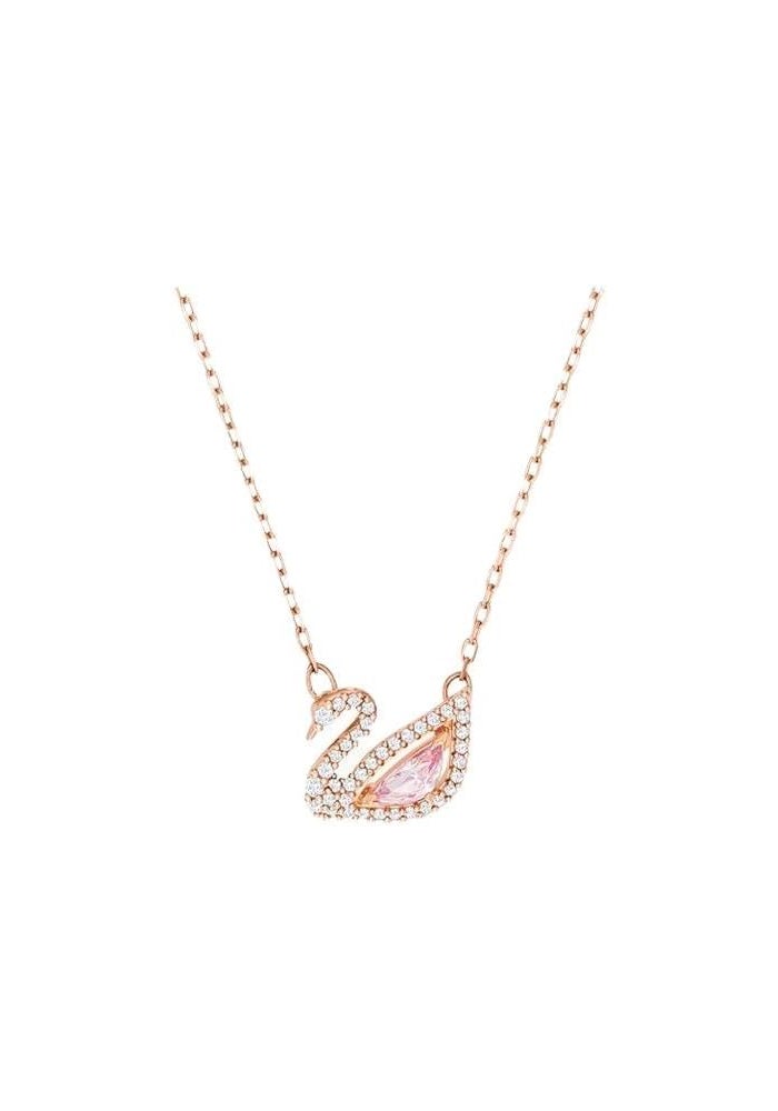 J.Rosée Rose Gold Plated Swan Pendant Necklace with Swarovski Elements for Women - Image 1