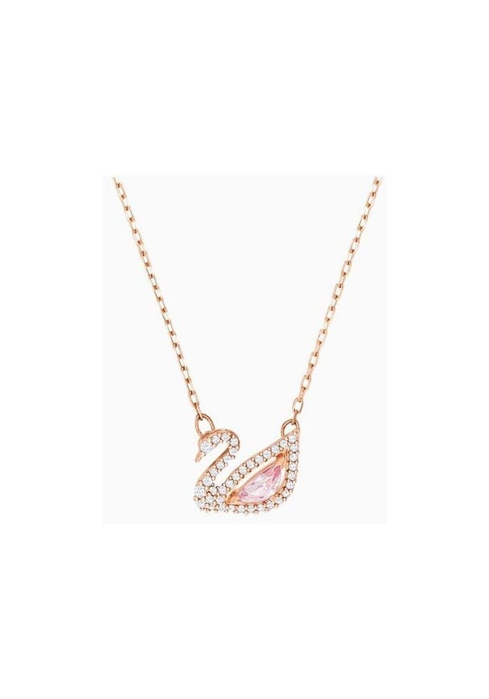 J.Rosée Rose Gold Plated Swan Pendant Necklace with Swarovski Elements for Women - Image 2