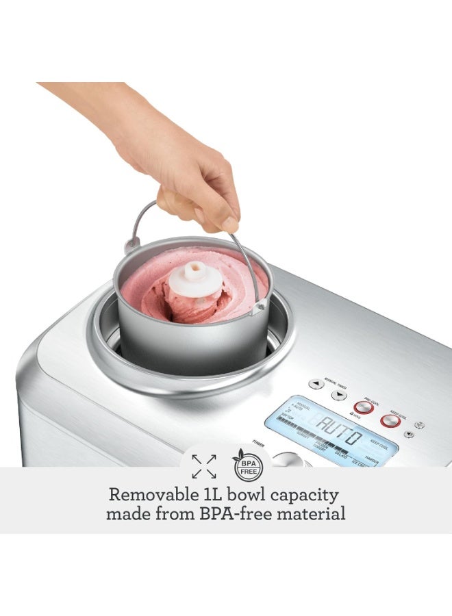 Sage The Smart Scoop, Ice Cream maker for Gelato, Sorbet, Frozen Yoghurt with 4 pre-programmed settings - UAE Version, 2 Year Manufacturer Warranty  - Image 3