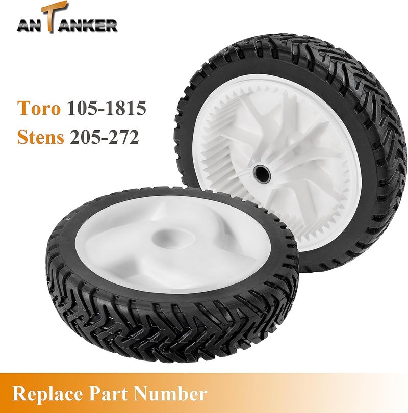 Antanker 105-1815 Front Drive Wheels Replace for Toro 22'' Recyclers Mower 20001-20111. Replace for Stens 205-272 Wheel Gear Assembly Wheels Self-Propelled Walk-Behind Push Lawn Mower, 2 Pack, 8 Inch - Image 3