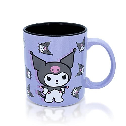 Toynk Sanrio Hello kitty and friends Kuromi Purple Ceramic Mug | Holds 20 Ounces - Image 3