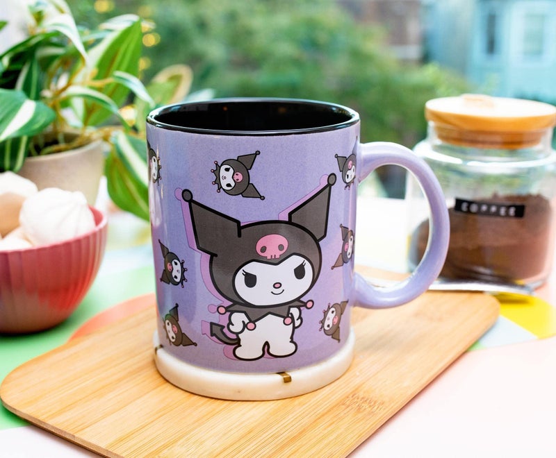 Toynk Sanrio Hello kitty and friends Kuromi Purple Ceramic Mug | Holds 20 Ounces - Image 5