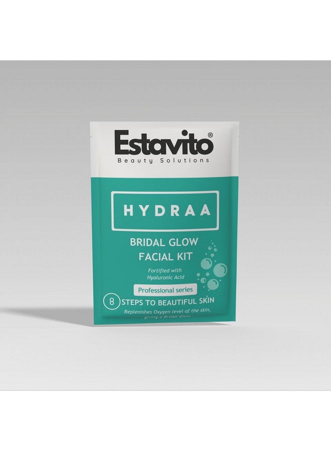 ESTAVITO Hydraa Facial Kit | Fortified With Hyaluronic Acid | 8 Steps To Beautiful Skin | Replenishes Oxygen Level Of The Skin, Giving A Bridal Glow | For All Skin Types - Image 1