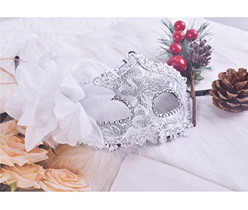 RUSVNO Masquerade Party Masks Womens Masks Venetian Ball Prom Mardi Gras Halloween Masks (8 Colors) - Image 5