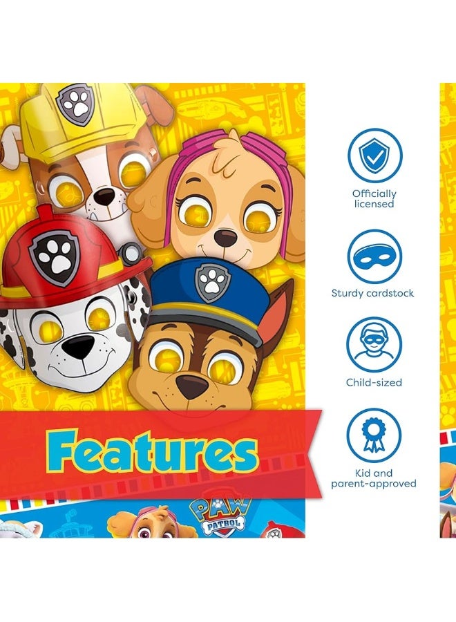 Unique Paw Patrol Masks for Kids Birthday Party Favors and Decorations with Buttons  16 Pack - Image 2