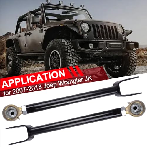 Autoptzxd Suspension Front Upper Control Arms for 2007-2018 Jeep Wrangler JK/JKU 0-6" Lift Adjustable Kit 2pcs - Image 2