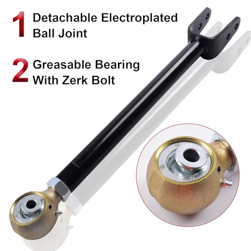 Autoptzxd Suspension Front Upper Control Arms for 2007-2018 Jeep Wrangler JK/JKU 0-6" Lift Adjustable Kit 2pcs - Image 4