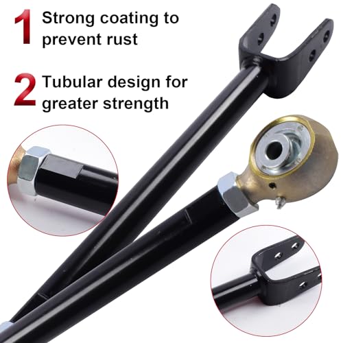 Autoptzxd Suspension Front Upper Control Arms for 2007-2018 Jeep Wrangler JK/JKU 0-6" Lift Adjustable Kit 2pcs - Image 5