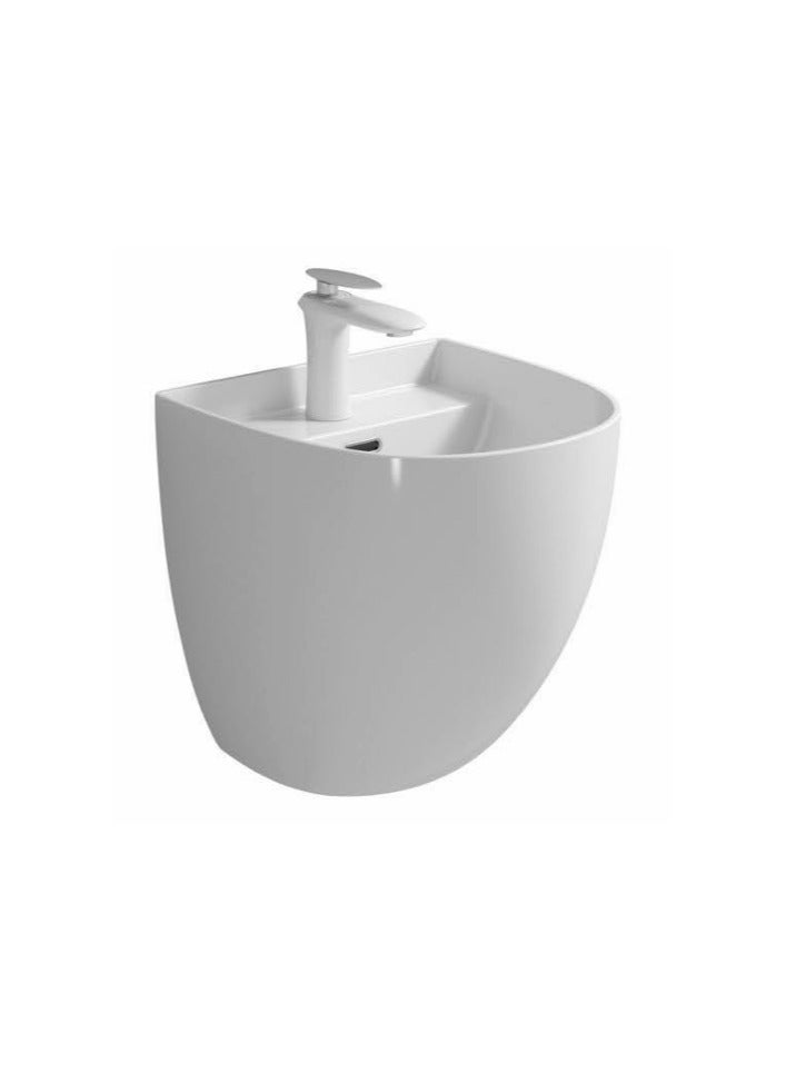 SONET R7058-White Wall hung basin - Image 1