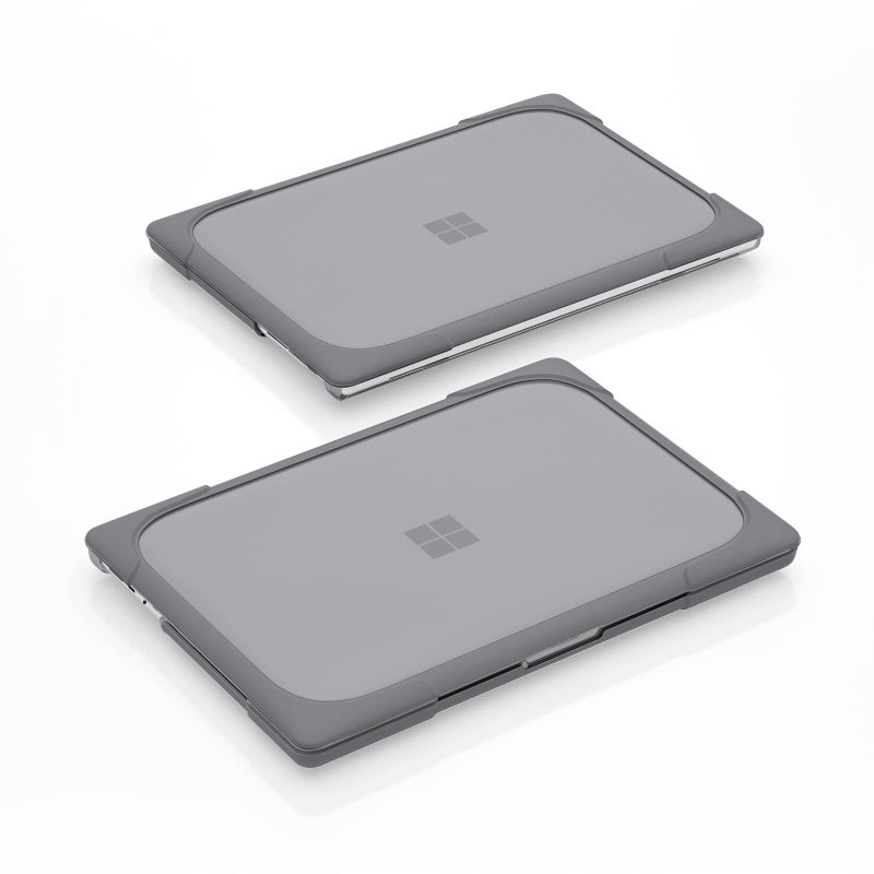 Batianda Heavy Duty Case for 13.5" Microsoft Surface Laptop 5 4/3 with Metal Palm Rest,Shockproof Protective Cover with Fold Kickstand for Enhanced Durability & Keyboard Cover Screen Protector, Gray - Image 5