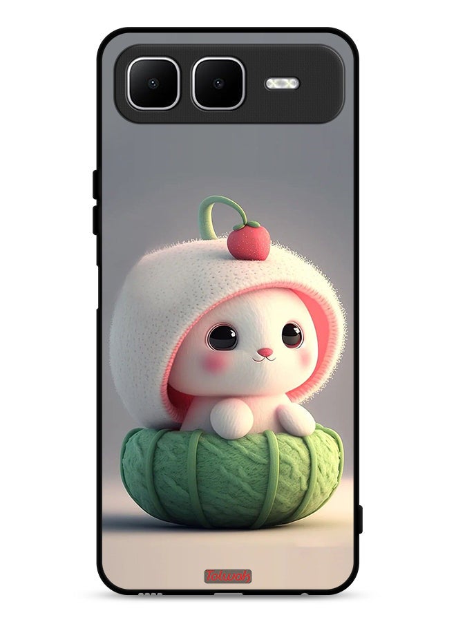 Tolwak Infinix Smart 10 Plus Protective Case Cover Cute Little Rabbit