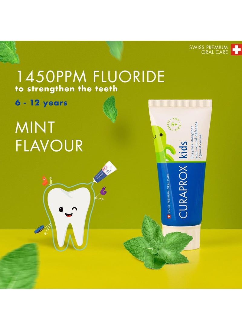 CURAPROX Kids Mint Toothpaste 60ml - Image 3