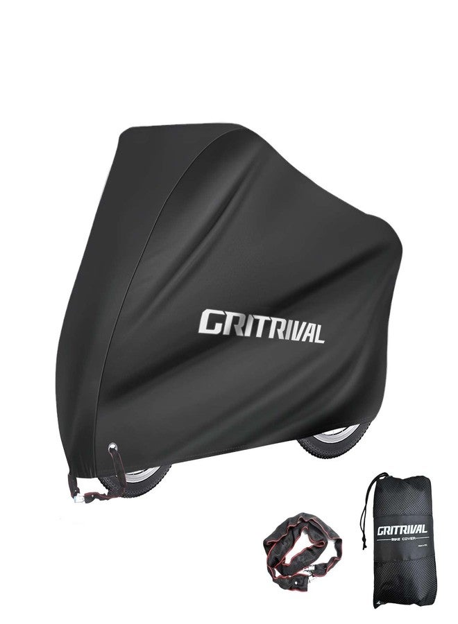 GRITRIVAL Bike Covers Outdoor Storage Waterproof. It Comes in 3 Colors and 2 Sizes. The Bike Cover is Equipped With a Bike Chain Lock - Image 1