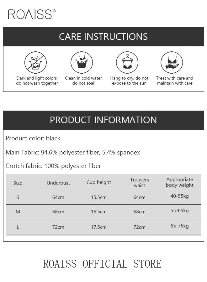 roaiss PU Hollow Out Lingerie for Women - Image 3