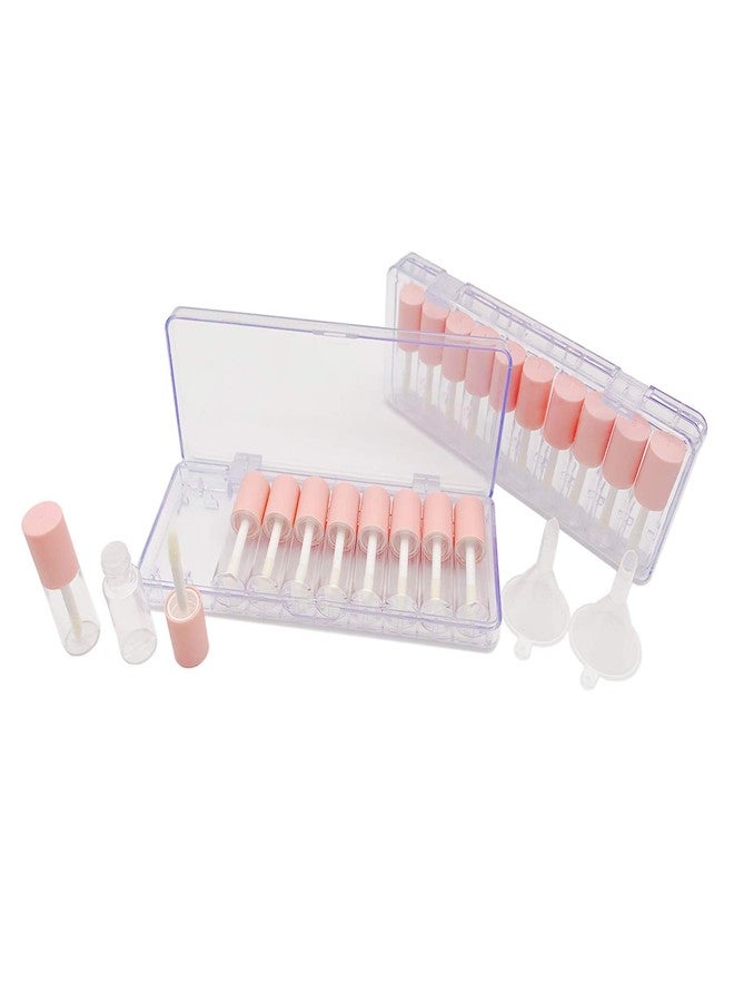 KaiLeQi Pink lip gloss tubes with wand empty bottles 3.5ml Clear Mini Refillable lip gloss containers DIY lip gloss making kit&Funnel & Rubber Stoppers (20PCS in two boxes) - Image 4
