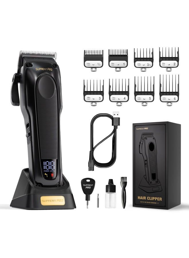 SUPRENT PRO Professional Hair Clippers for Men -Cordless Hair Trimmer Set for Barbers with Charging Base - Image 1