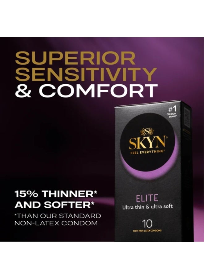 SKYN Elite Feel Everything Non-Latex Superior Sensitivity Comfort Wear - 10 Pieces - Image 2