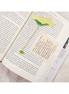 Y&D Metal Leaf Bookmark, SYOSI 3 Pcs Classical Vintage Exquisite Antique Bookmarks Book Page Marker Pendants for Reader Women and Kids  - Image 3