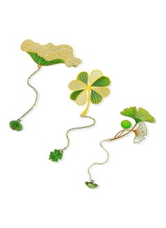 Y&D Metal Leaf Bookmark, SYOSI 3 Pcs Classical Vintage Exquisite Antique Bookmarks Book Page Marker Pendants for Reader Women and Kids  - Image 1