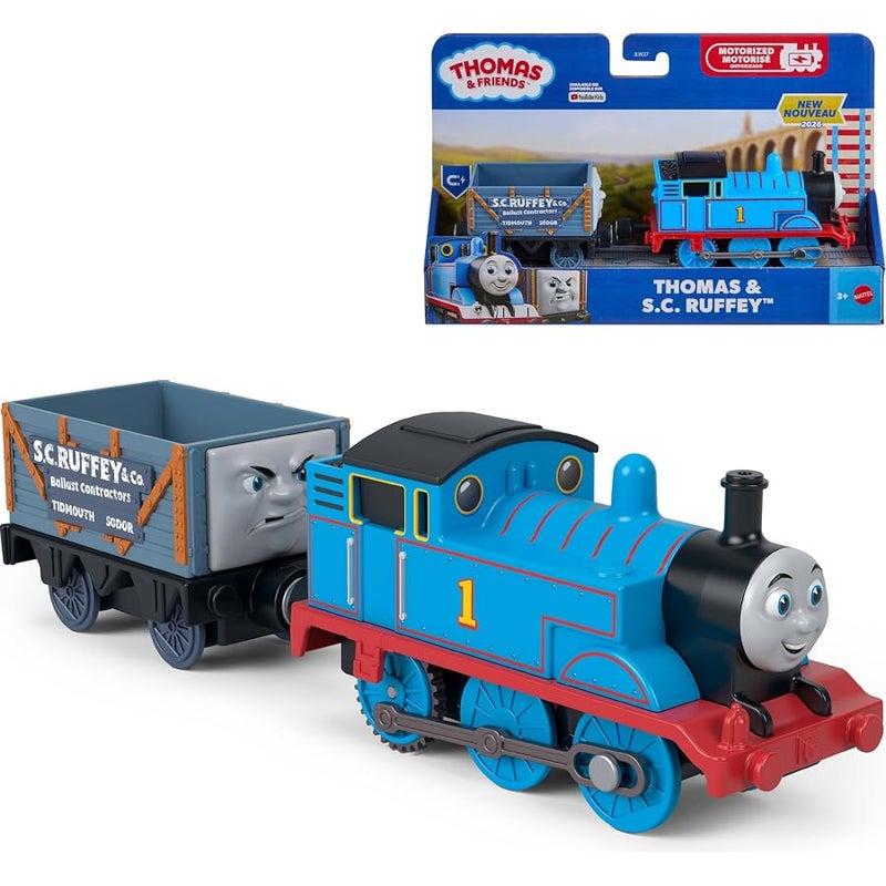 Thomas & Friends Motorized Thomas Engine & S.C. Ruffey Truck - Image 1