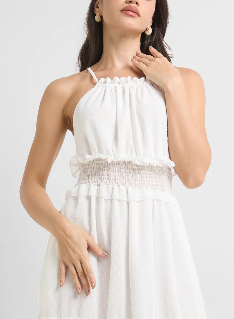 ايلا فستان بخصر مزموم