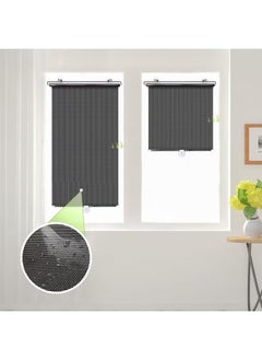 Arabest No-Drilling Blackout Blind Shade with 3 Suction Cups, Temporary Portable Roller Window Curtain for Home, Office, Car, 70% Shade, W22.8 x L49.2 in, Black  - Image 1