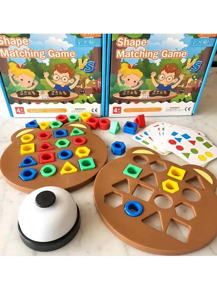 Shape Matching Puzzle Board for Kids – Quick Geometric Sorting u0026 Concentration Training, Fun Early Education Toy for Children's Cognitive Development  - Image 2