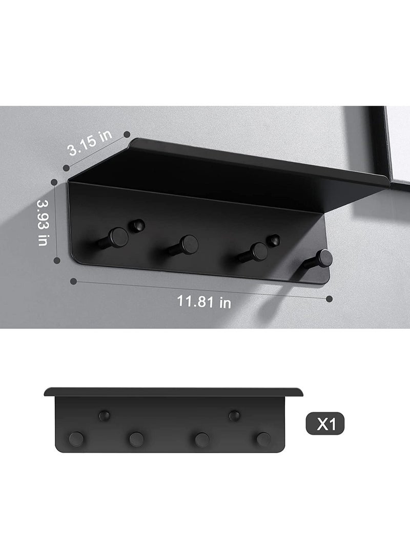 عام “سلة مضادة، لزينة الجدران، مكين للمرور الداخلي من المعادن مع 4 سلة مضادة، مثالي للمداخل، البرايس، الثلاجات، الغرف اللصق، المطبخ وما إلى ذلك السوداء” - Image 3