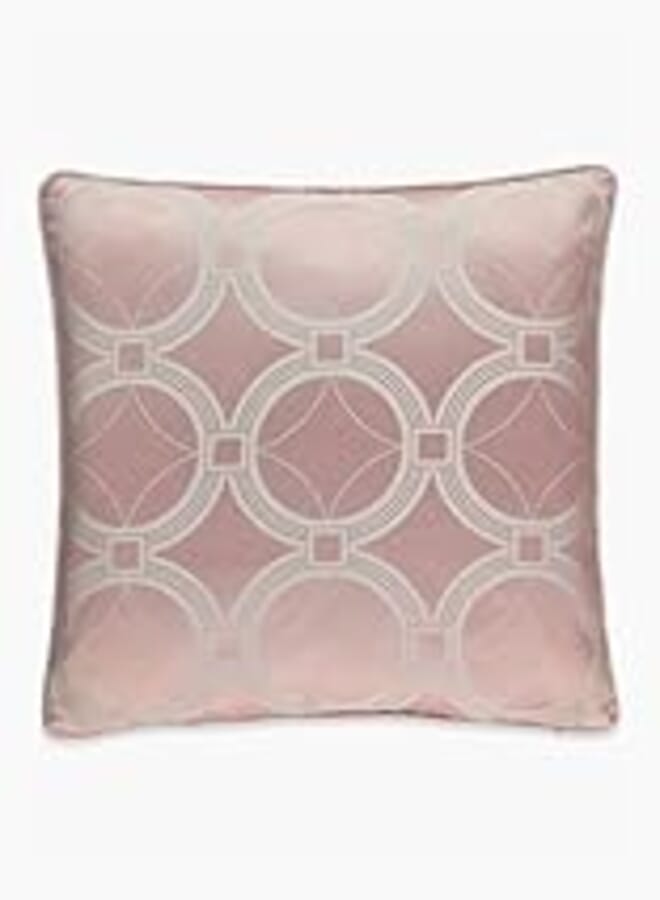 Matalan 2813910 Circular Geo Jacquard Cushion, 46 cm x 46 cm Size